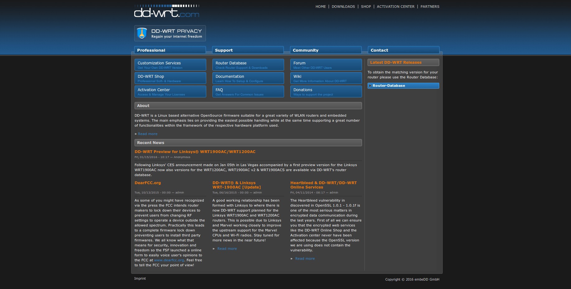 Скриншот 1 программы DD-WRT