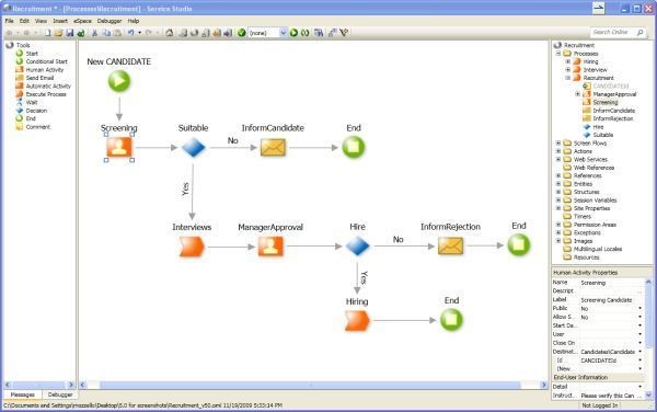 Скриншот 1 программы OutSystems Platform