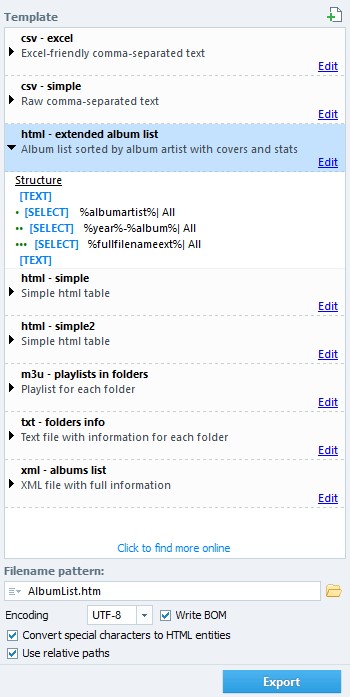 Скриншот 1 программы TagScanner