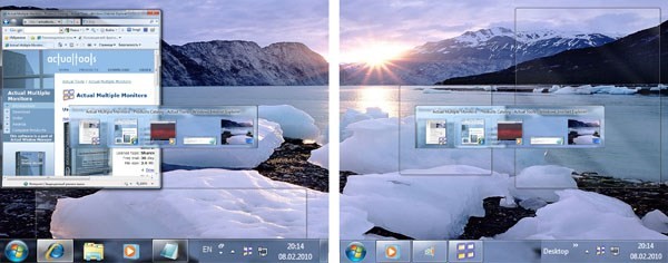 Скриншот 1 программы Actual Multiple Monitors