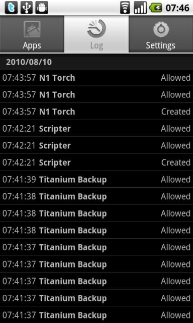Скриншот 1 программы Superuser - ChainsDD