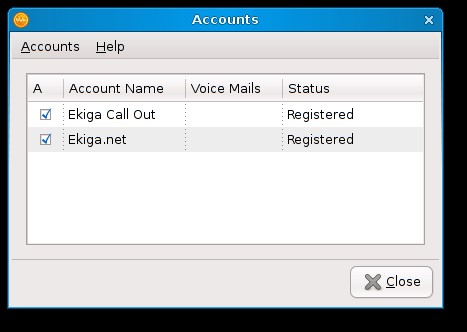 Скриншот 1 программы Ekiga