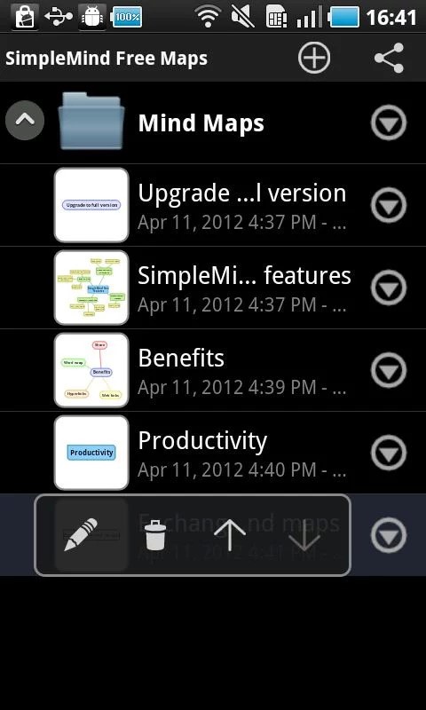 Скриншот 2 программы SimpleMind