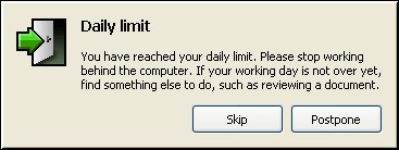 Скриншот 1 программы Workrave
