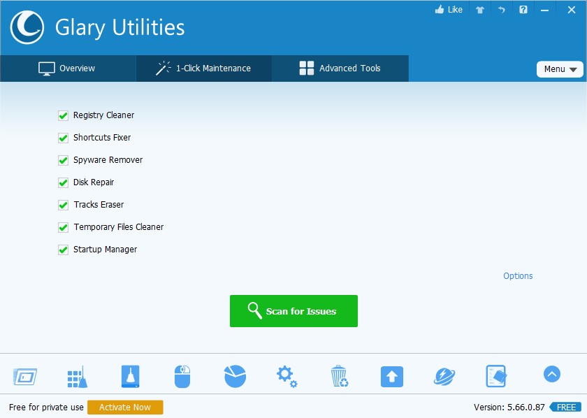 Скриншот 2 программы Glary Utilities