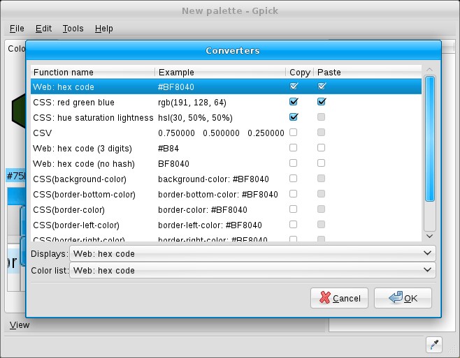 Скриншот 1 программы gpick