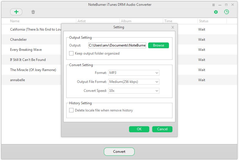 noteburner itunes drm audio converter registration key