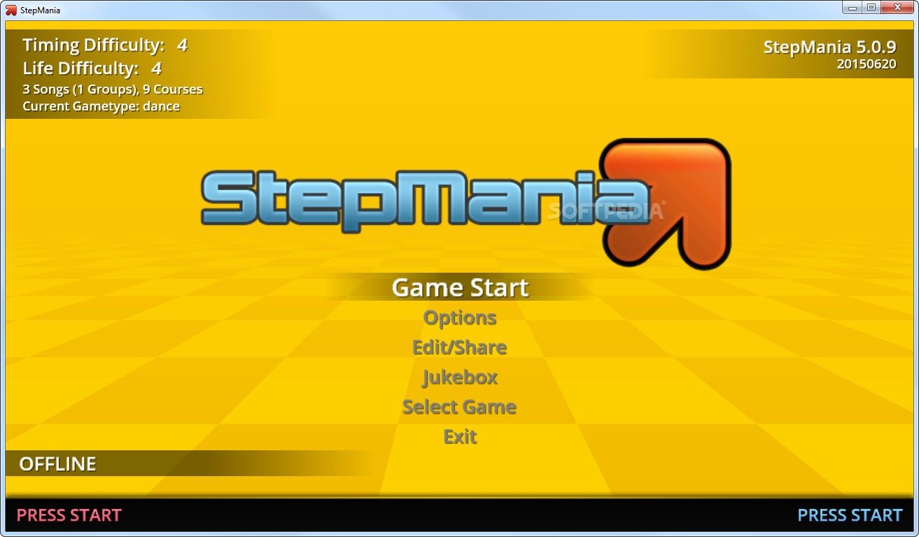 Скриншот 1 программы StepMania