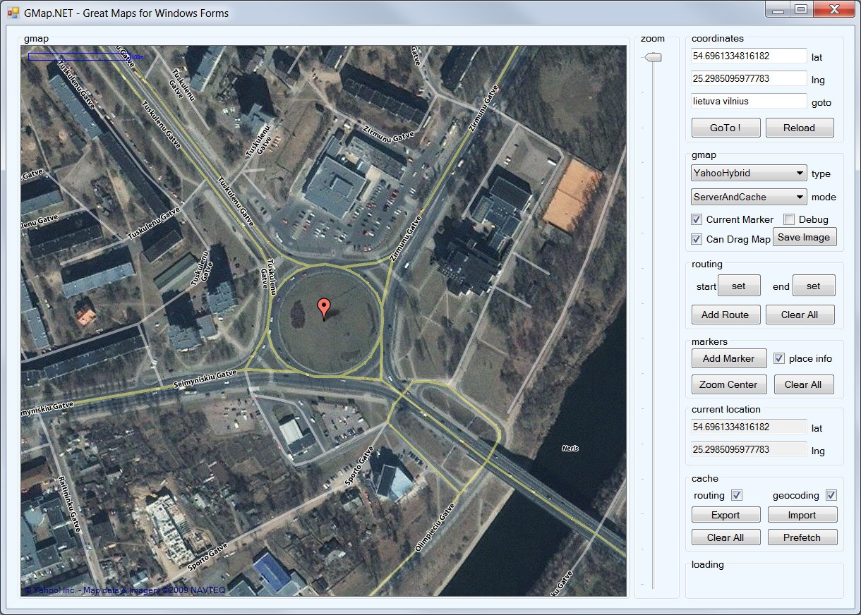 Скриншот 2 программы GMap.NET