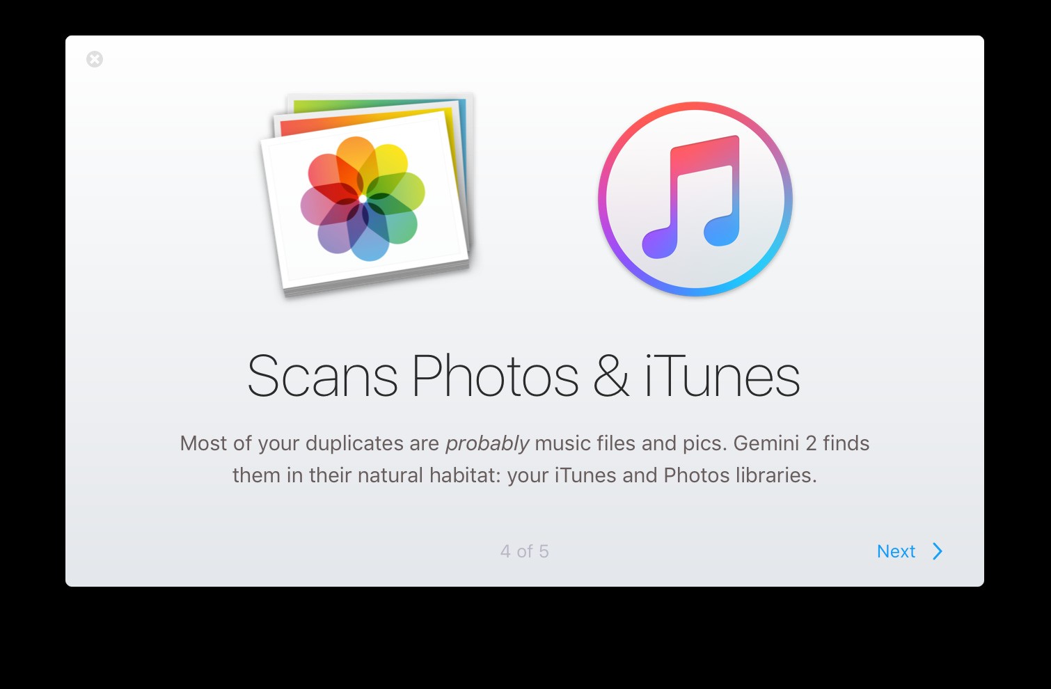 Скриншот 1 программы MacPaw Gemini 2