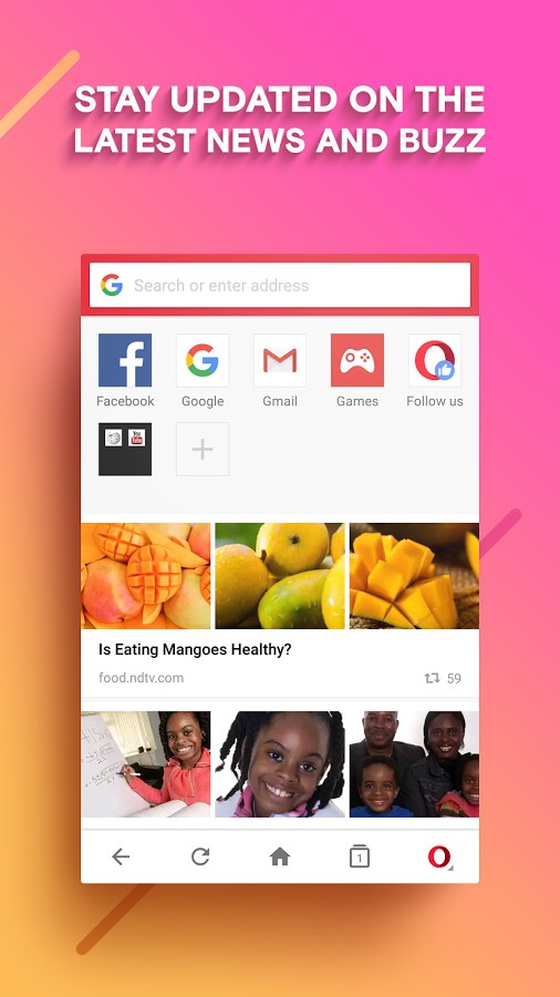 Скриншот 2 программы Opera Mini