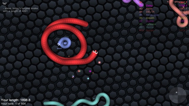 Скриншот 1 программы Slither.io