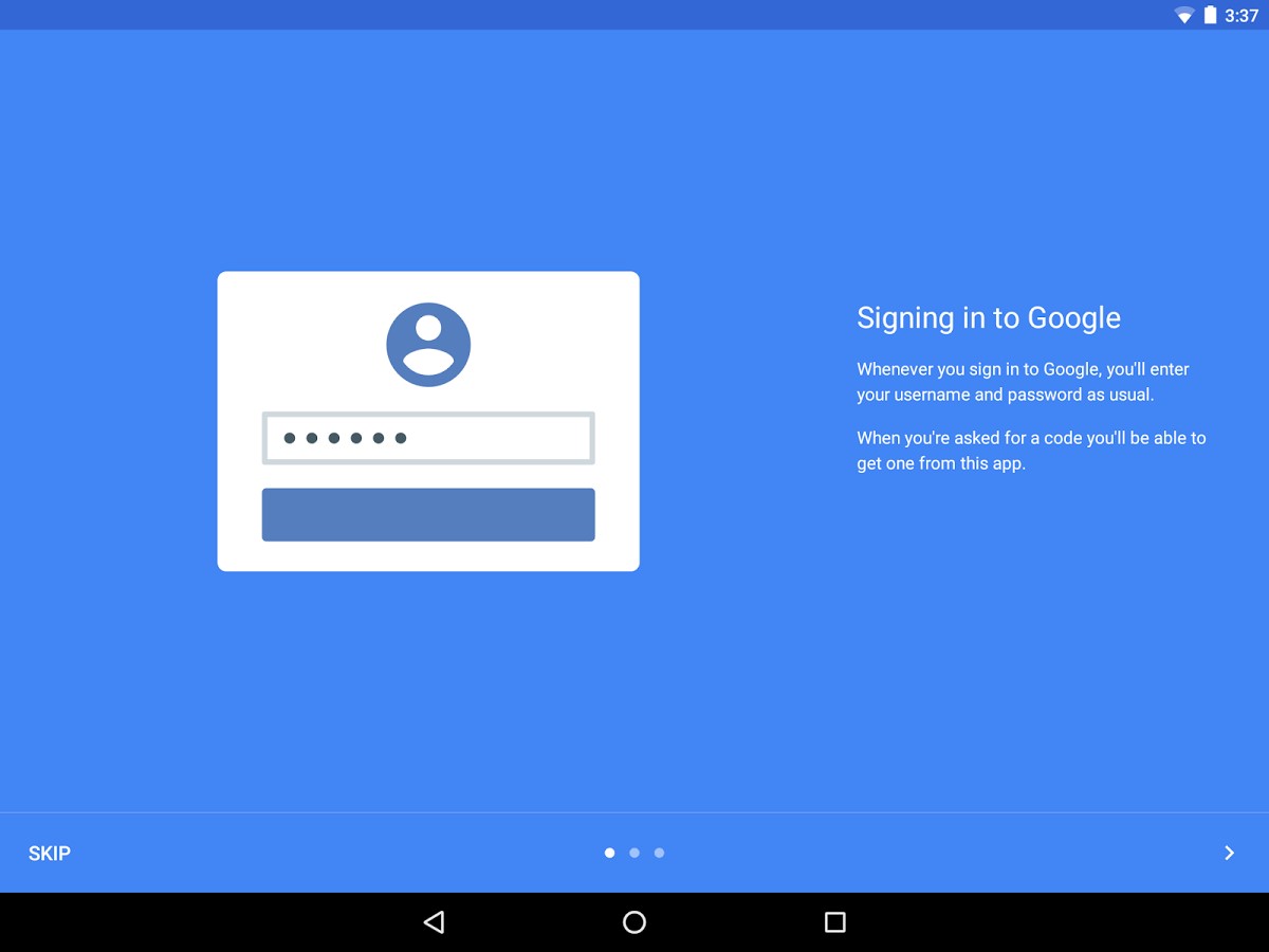 Скриншот 1 программы Google Authenticator