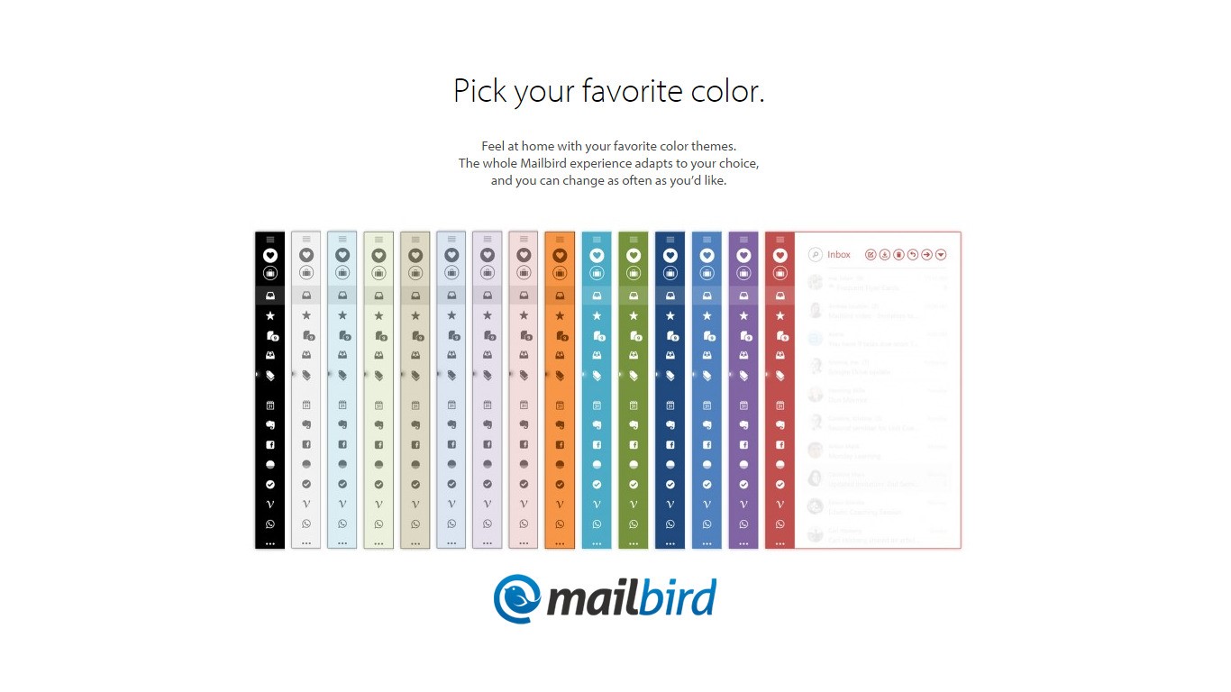 Скриншот 1 программы Mailbird