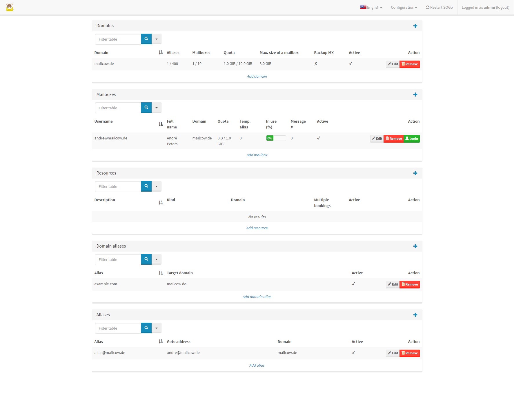 Скриншот 1 программы mailcow: dockerized