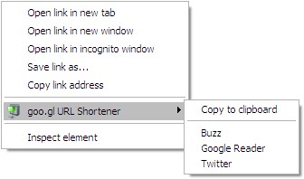Скриншот 1 программы goo.gl URL Shortener