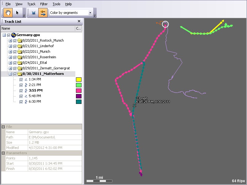 Чем открыть gps трек