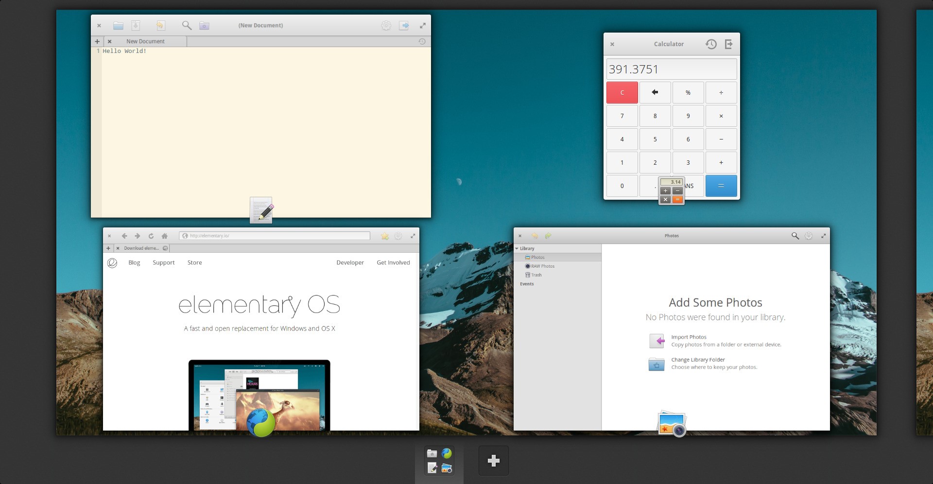 Скриншот 1 программы elementary OS