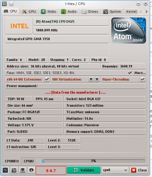 Скриншот 2 программы I-Nex