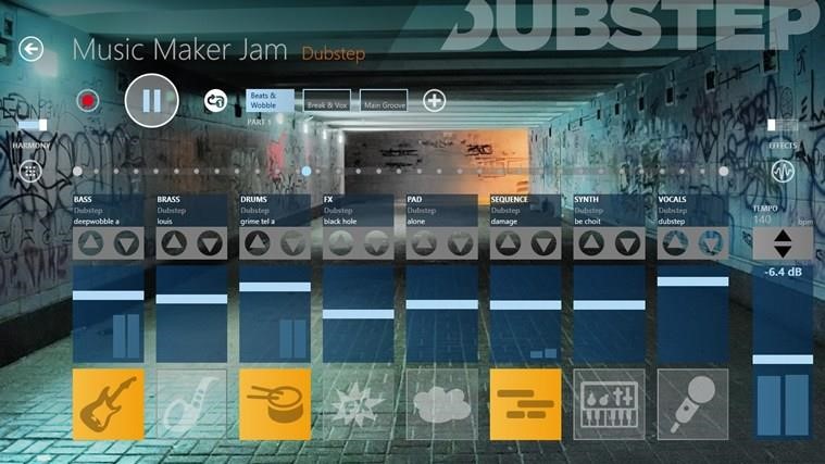 Скриншот 2 программы MAGIX Music Maker Jam