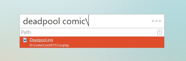 Скриншот 1 программы Listary