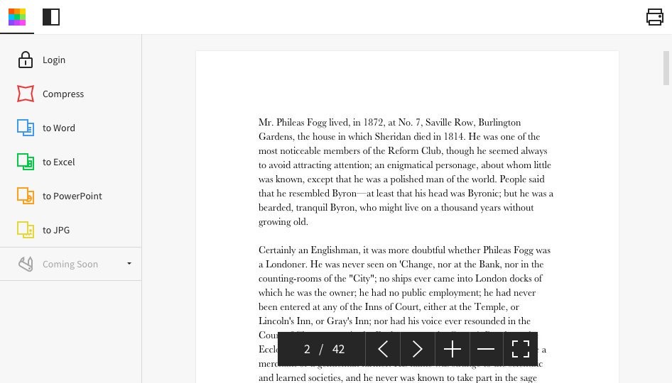 Скриншот 1 программы Smallpdf