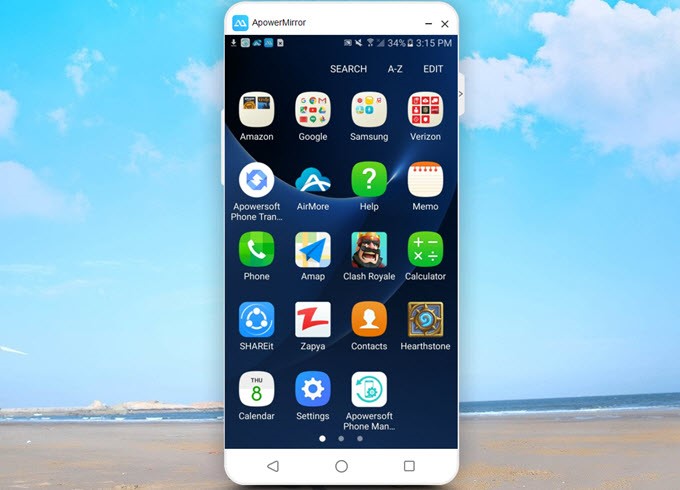 Скриншот 3 программы ApowerMirror