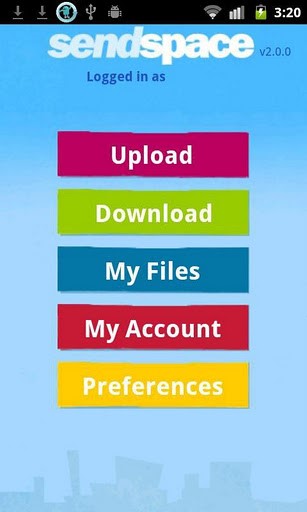 Скриншот 2 программы SendSpace