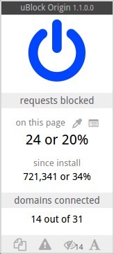 Скриншот 2 программы uBlock Origin