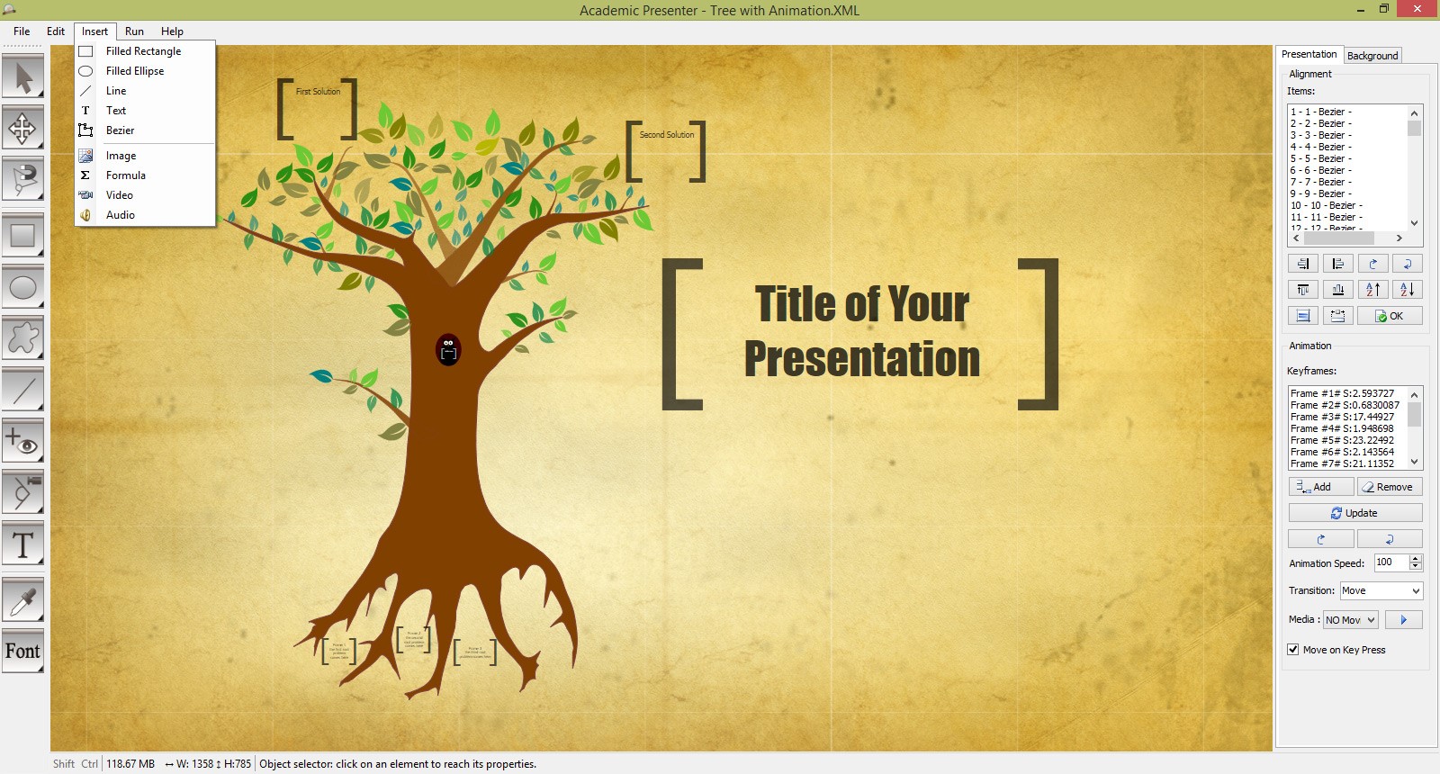 Скриншот 1 программы Academic Presenter