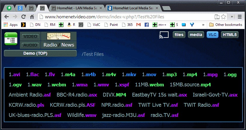 Скриншот 1 программы HomeNet Local Media Server