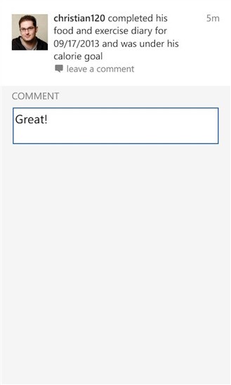 Скриншот 1 программы MyFitnessPal