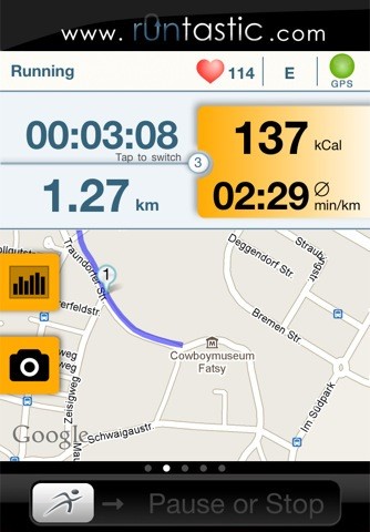 Скриншот 2 программы Runtastic