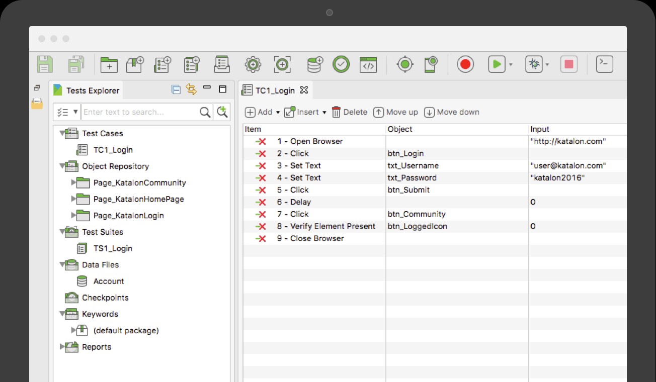 Скриншот 3 программы Katalon Studio