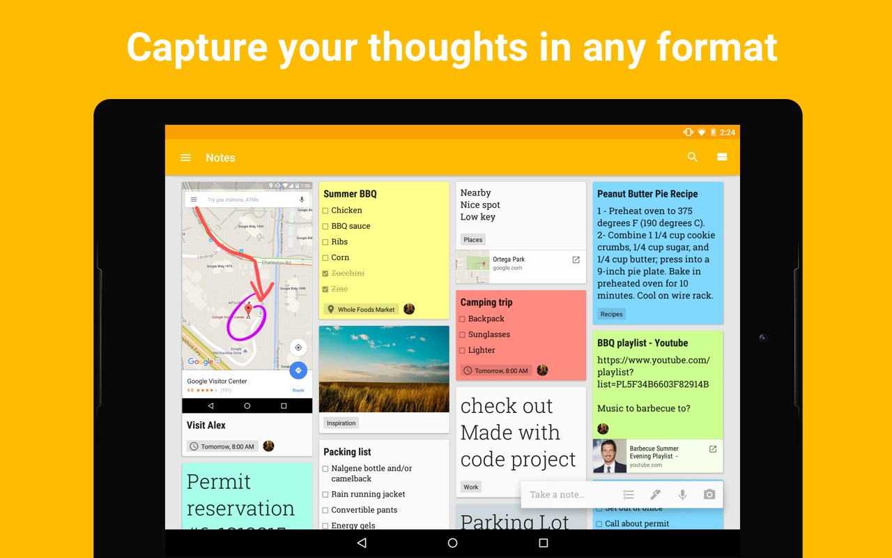 Скриншот 2 программы Google Keep