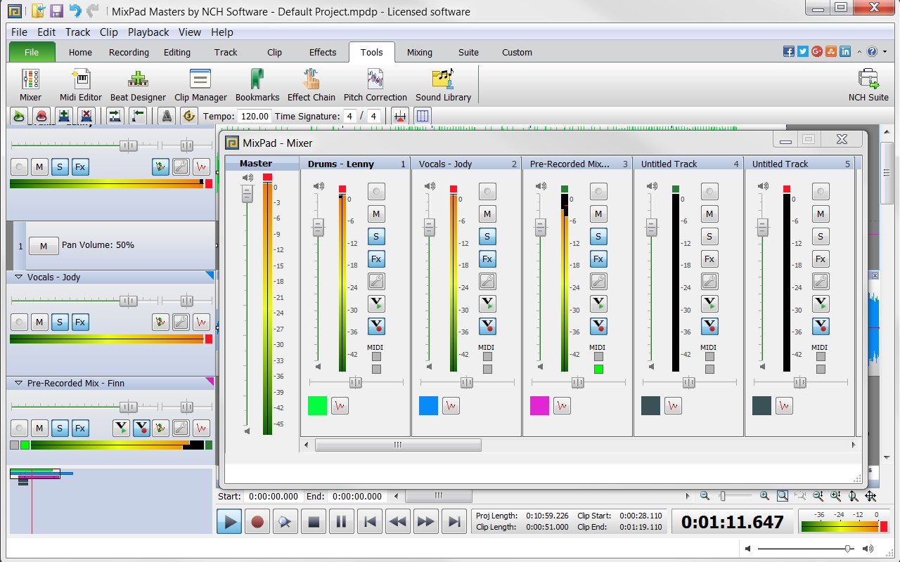 Скриншот 2 программы MixPad