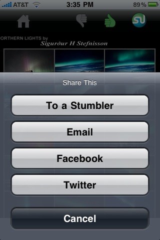 Скриншот 3 программы StumbleUpon