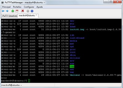 Скриншот 1 программы Putty Tab Manager