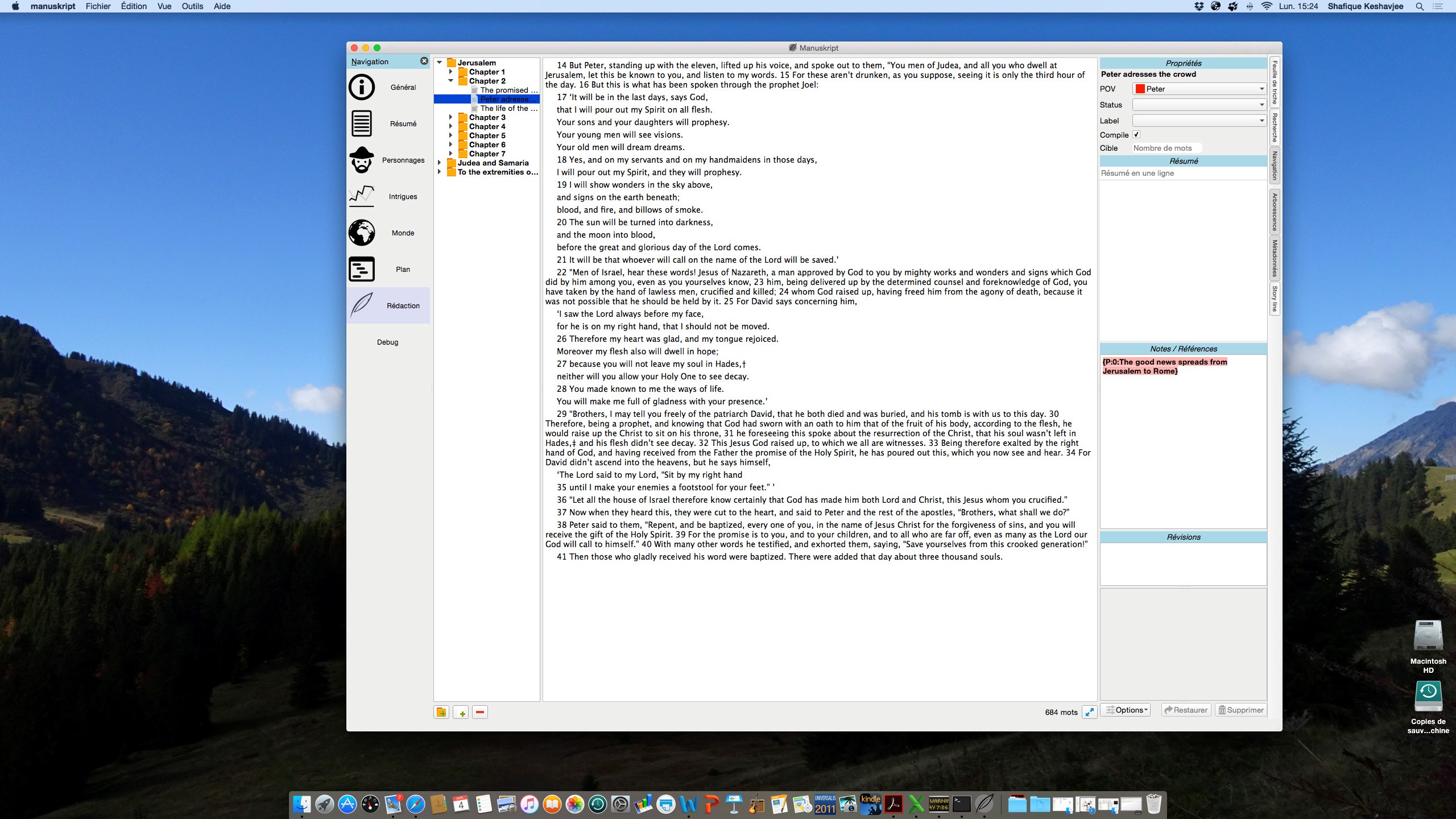 Скриншот 2 программы Manuskript
