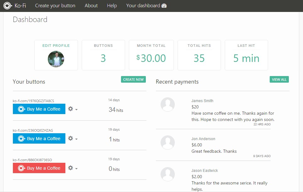 Скриншот 2 программы Ko-fi