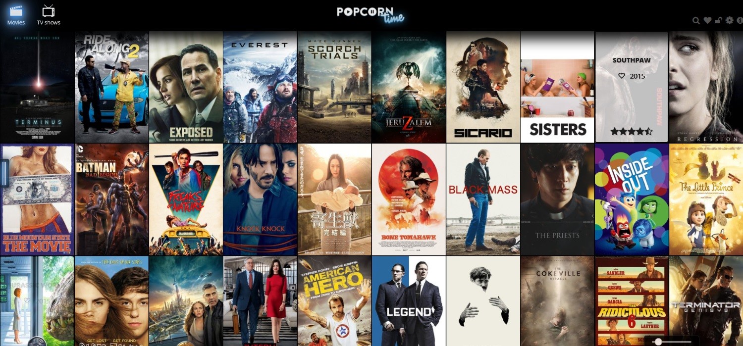 Скриншот 1 программы Popcorn Time Online