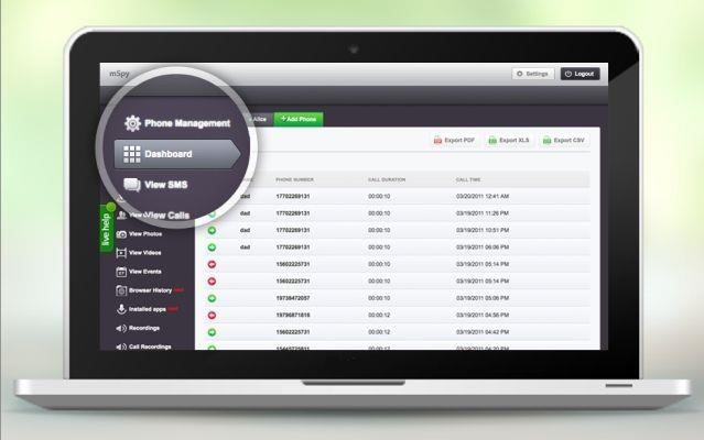Скриншот 1 программы mSpy