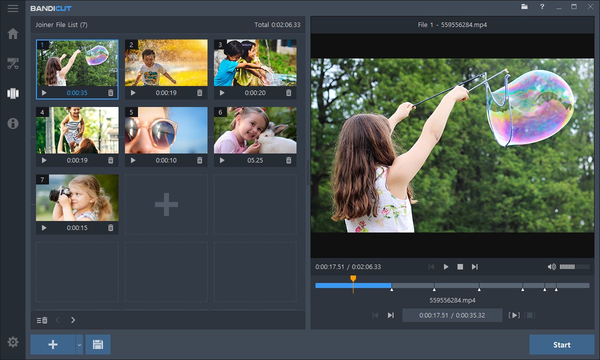 Скриншот 2 программы Bandicut Video Cutter