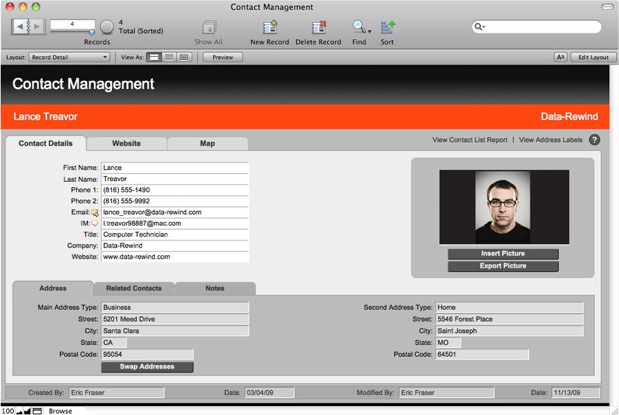 Скриншот 2 программы FileMaker Pro