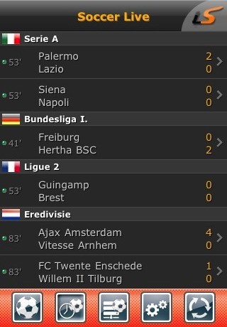 Скриншот 2 программы LiveScore