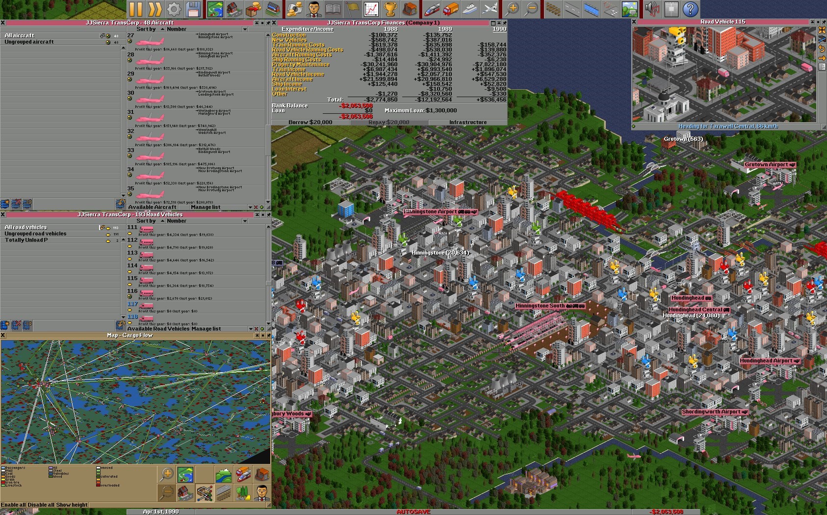 Скриншот 1 программы OpenTTD