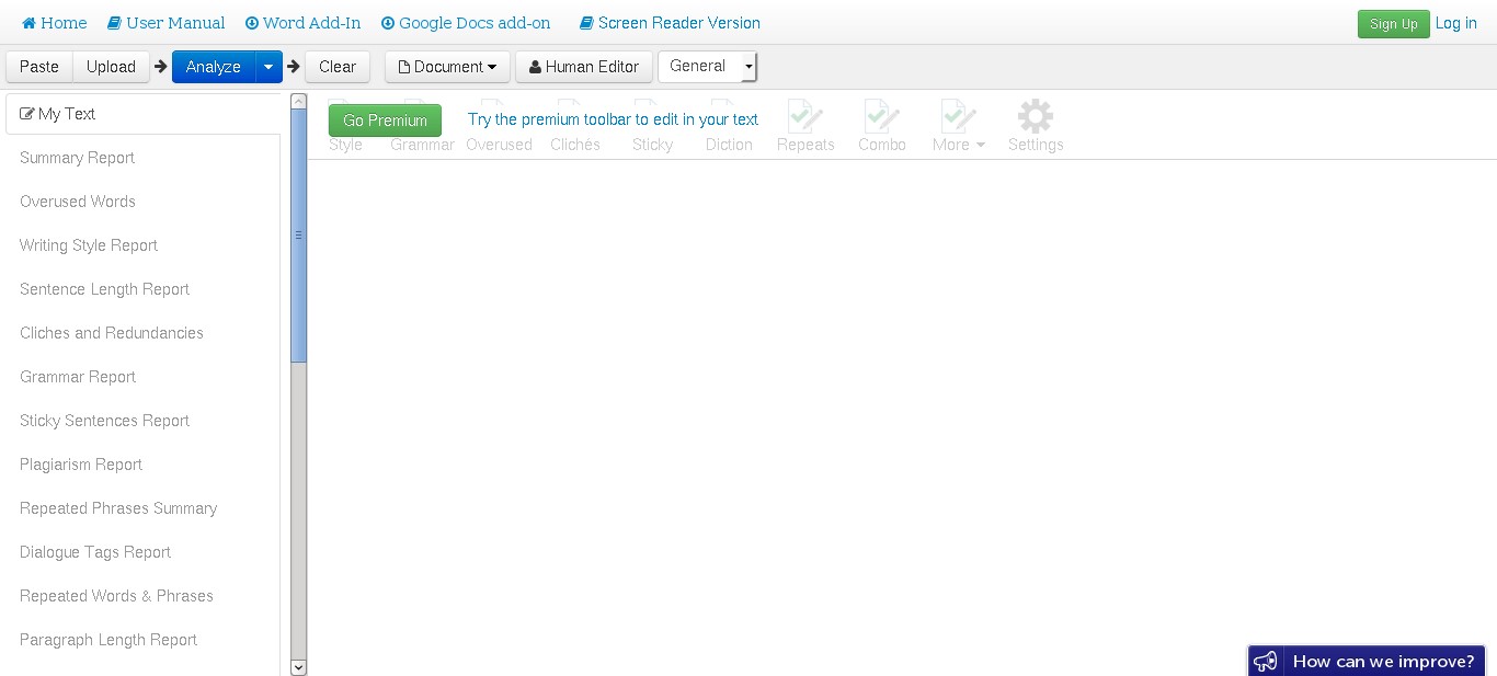 Скриншот 1 программы ProWritingAid