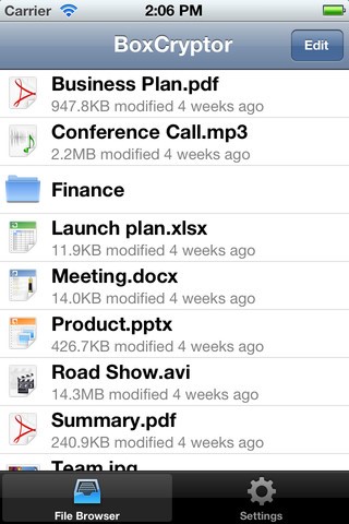 Скриншот 2 программы BoxCryptor Classic