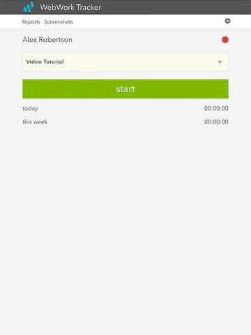 Скриншот 2 программы WebWork Time Tracker