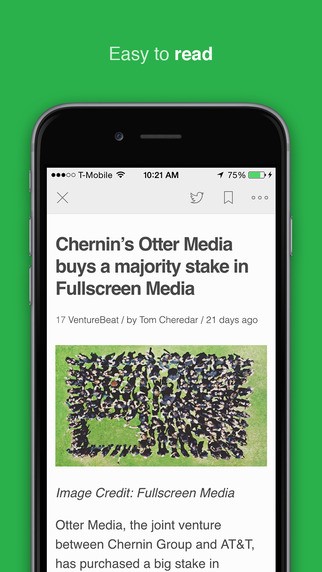 Скриншот 2 программы Feedly